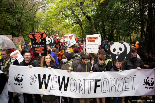 WWF 서포터즈들의 기후 정의를 위한 행진
